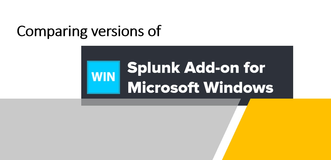 Featured Image for the distinction between the previous version and the latest version for Splunk add-on for Microsoft windows