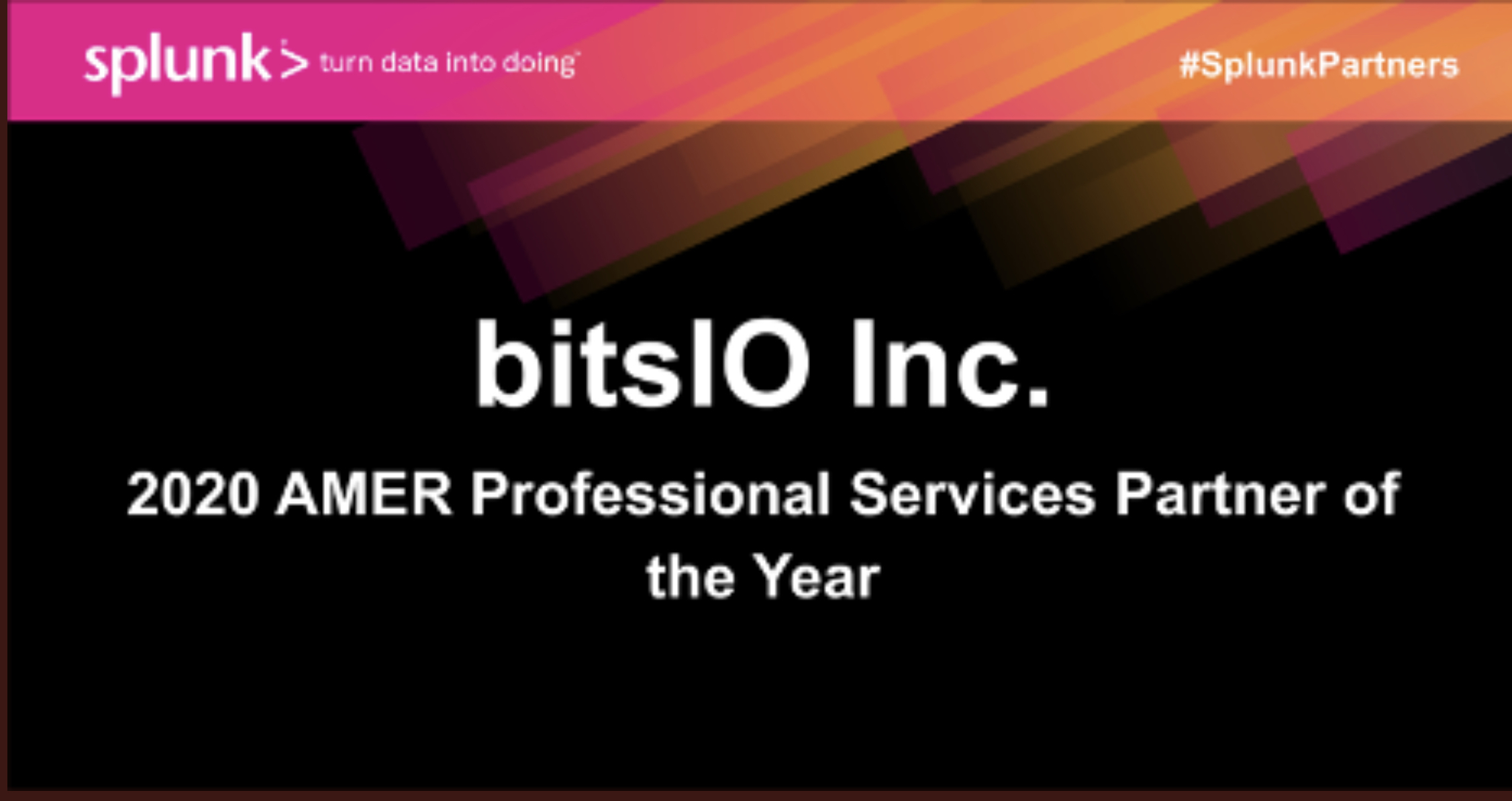 bitsIO partner of the year award